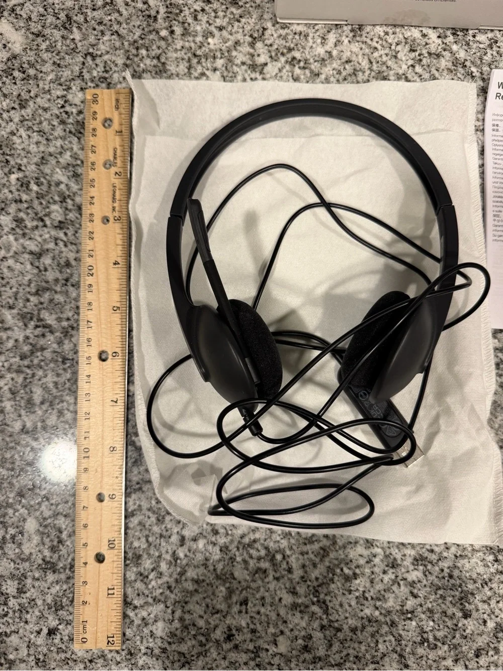 Logitech H340 Wired USB Headset in Black